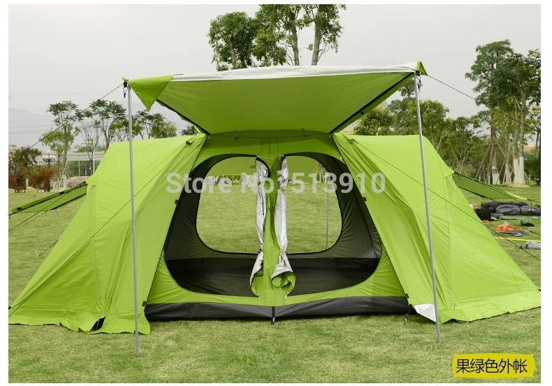 2015 upgraded version!6-8 people fully automatic camping family large two-bedroom with plus snow skirt in green and blue color
2015 upgraded version!6-8 people fully automatic camping family large two-bedroom with plus snow skirt in green and blue color