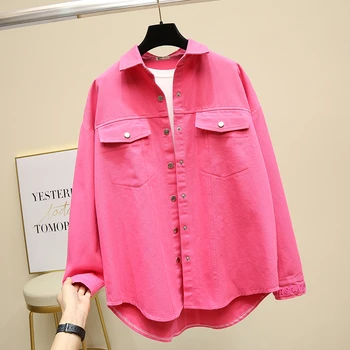 Fashion Denim Shirt Jacket Women 2020 Spring Autumn New Embroidery Denim Coat Vintage Ladies Jean Jacket Casual Loose Basic Coat
Fashion Denim Shirt Jacket Women 2020 Spring Autumn New Embroidery Denim Coat Vintage Ladies Jean Jacket Casual Loose Basic Coat