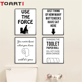 Use The Force Funny Toilet Quotes Canvas Painting Restroom Decoration Washroom Poster Modern Wall Art Picture Print
Use The Force Funny Toilet Quotes Canvas Painting Restroom Decoration Washroom Poster Modern Wall Art Picture Print