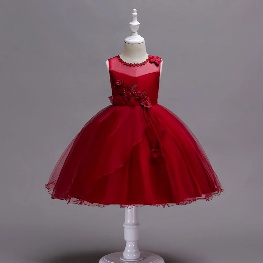 Teenage Girl knee-length Princess Appliques Dress 2018 Girls Party Dress Children kids Age 2-16 Years old
Teenage Girl knee-length Princess Appliques Dress 2018 Girls Party Dress Children kids Age 2-16 Years old