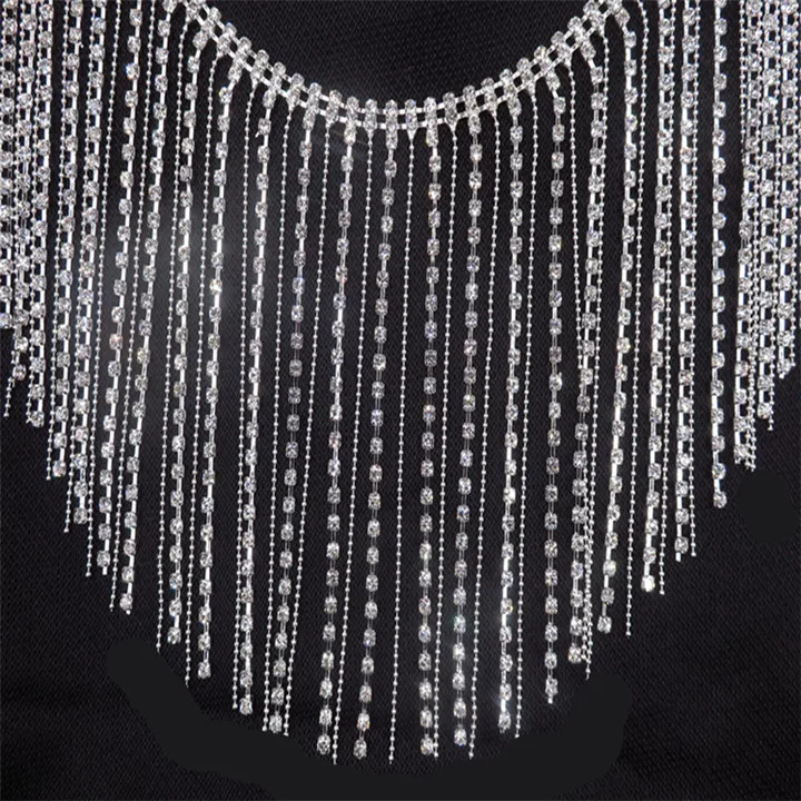 6 Sexy Belly Body Chain Low Tassel Rhinestone Heart Shape Waist Chains Women Fashion Jewelry Beach Bikini Body Chain