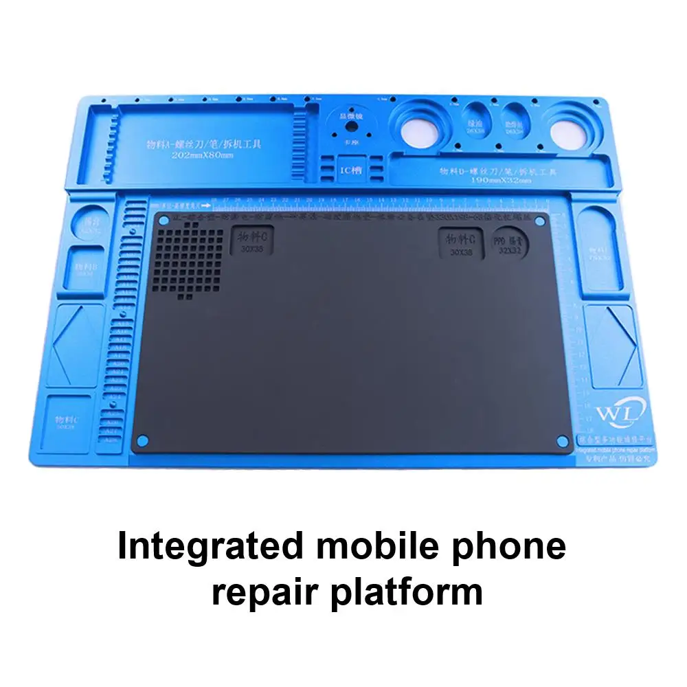 1pcs Microscope Integrated Mobile Phone Repairing Working Metal Base Platform with Hole High-temperature Insulation Rubber Mat
1pcs Microscope Integrated Mobile Phone Repairing Working Metal Base Platform with Hole High-temperature Insulation Rubber Mat
