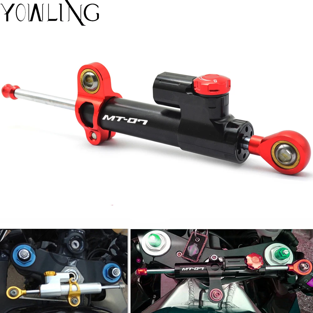 CNC Aluminum Adjustable Motorcycles Steering Stabilize Damper Mount Kit For YAMAHA MT07 MT-07 MT 07 FZ07 2013 2014 2015 2017
CNC Aluminum Adjustable Motorcycles Steering Stabilize Damper Mount Kit For YAMAHA MT07 MT-07 MT 07 FZ07 2013 2014 2015 2017