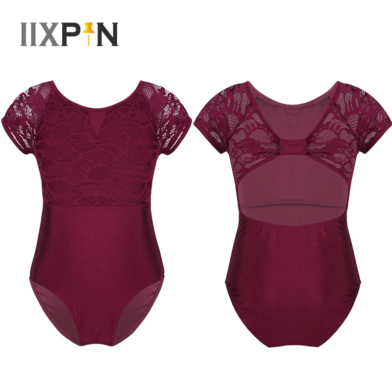 Kids Girls Ballet Dress Gymnastics Leotard ballerina dancewear bodysuit Short Sleeves Floral Lace Bowtie Shaped Back Ballet Tutu
Kids Girls Ballet Dress Gymnastics Leotard ballerina dancewear bodysuit Short Sleeves Floral Lace Bowtie Shaped Back Ballet Tutu