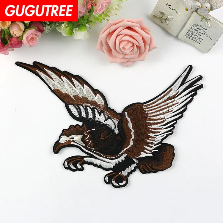 GUGUTREE embroidery big eagle patches bird patches badges applique patches for clothing XC-112
GUGUTREE embroidery big eagle patches bird patches badges applique patches for clothing XC-112