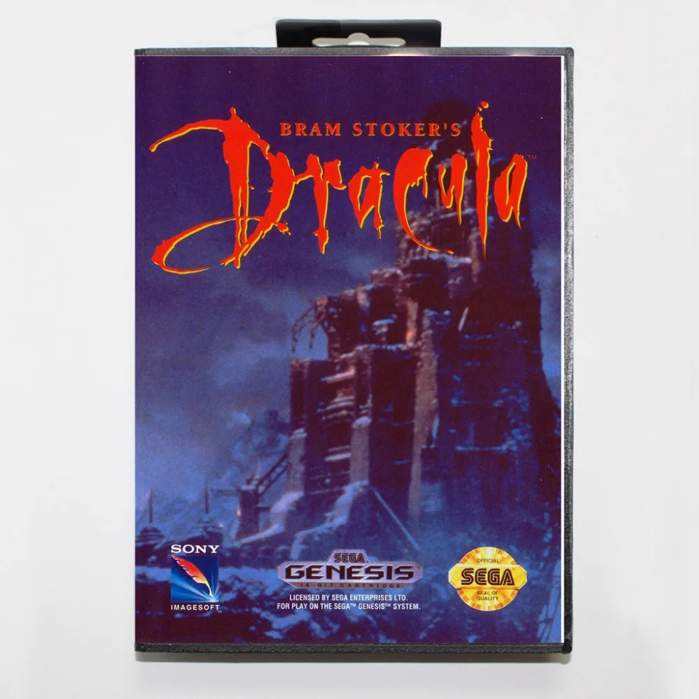 16 bit Sega MD game Cartridge with Retail box - Bram Stoker's Dracula game card for Megadrive Genesis system
16 bit Sega MD game Cartridge with Retail box - Bram Stoker's Dracula game card for Megadrive Genesis system
