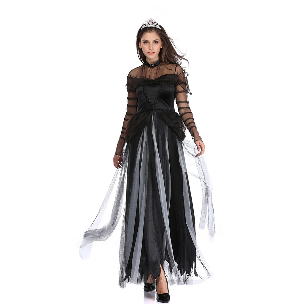 Halloween Vampire Costume Adult Women Carnival Fantasy Ghost Bride Cosplay Female Fancy Dress Up Suit
Halloween Vampire Costume Adult Women Carnival Fantasy Ghost Bride Cosplay Female Fancy Dress Up Suit