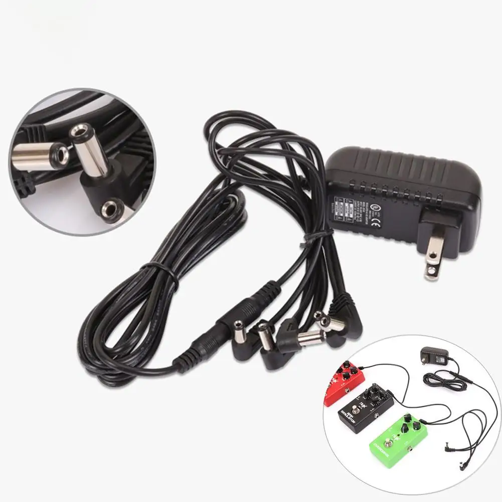 Dragonpad Pedal Power Adapter Supply 9V DC 1A for Guitar Effect Pedal with Cable 5 Ways Chain Cord Guitar Parts Accessories
Dragonpad Pedal Power Adapter Supply 9V DC 1A for Guitar Effect Pedal with Cable 5 Ways Chain Cord Guitar Parts Accessories