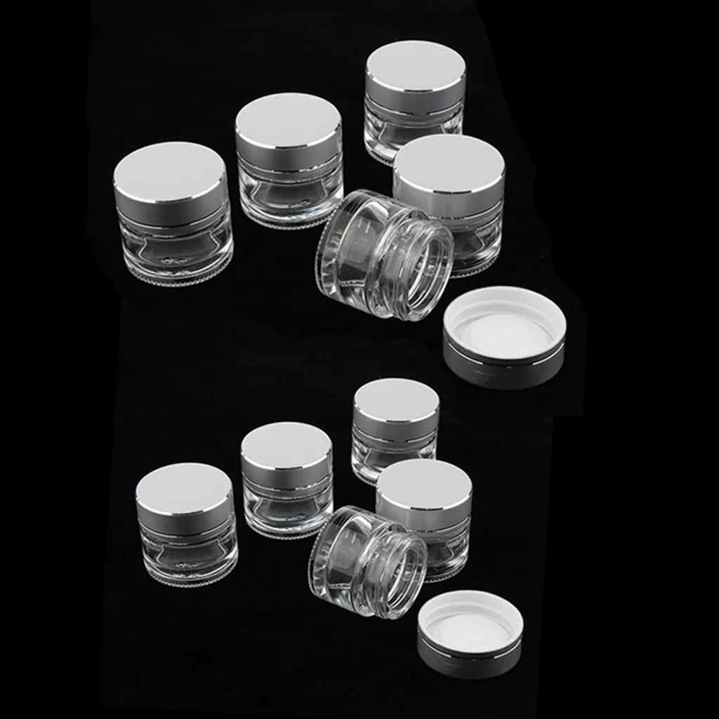 Pack of 10, Refillable Cosmetic Vials Containers, Empty Round Glass Jars Cannings for Cream Lotion Other Beauty Products
Pack of 10, Refillable Cosmetic Vials Containers, Empty Round Glass Jars Cannings for Cream Lotion Other Beauty Products