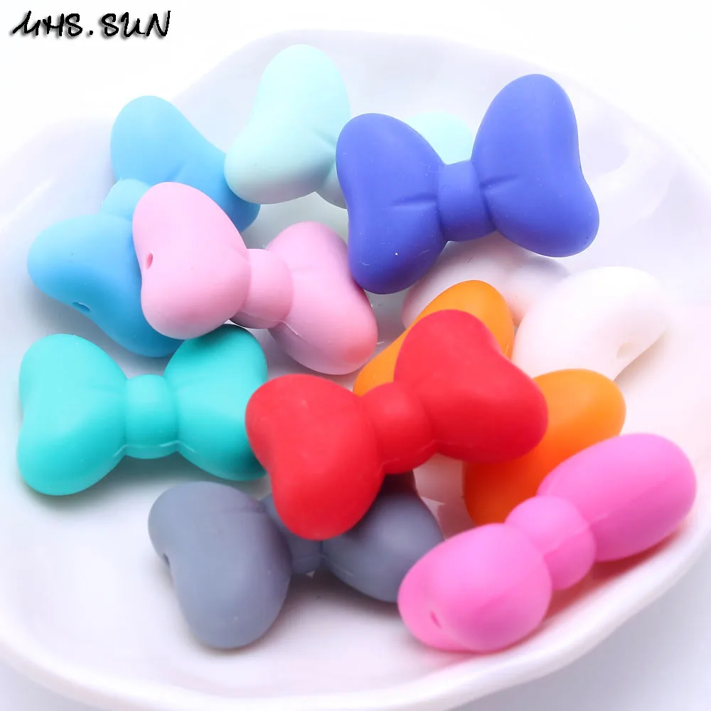 MHS.SUN 100% Food grade chewable silicone beads 28*21mm chunky cravat beads best teething jewelry accessories for baby kid
MHS.SUN 100% Food grade chewable silicone beads 28*21mm chunky cravat beads best teething jewelry accessories for baby kid