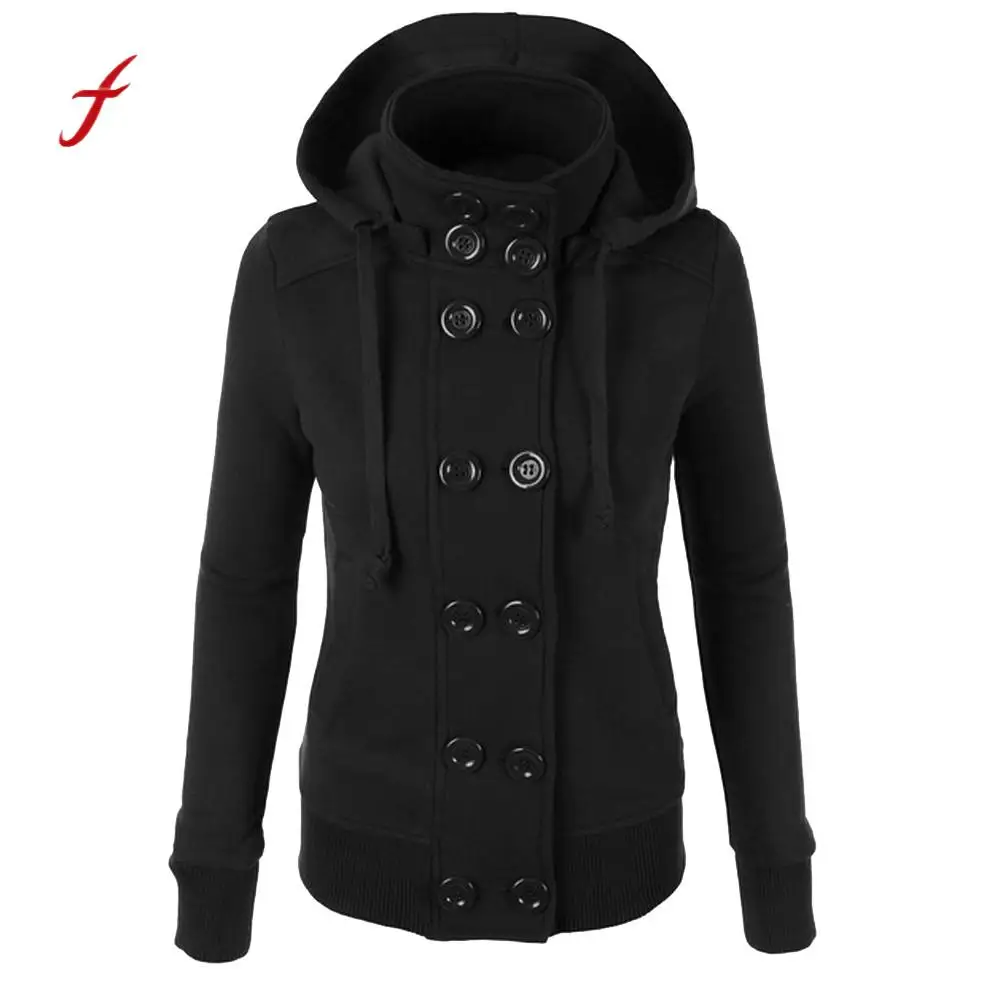 Winter jacket Women plus size Double-breasted Hooded Long Vintage black 2019 New female Women roupas Femininas
Winter jacket Women plus size Double-breasted Hooded Long Vintage black 2019 New female Women roupas Femininas
