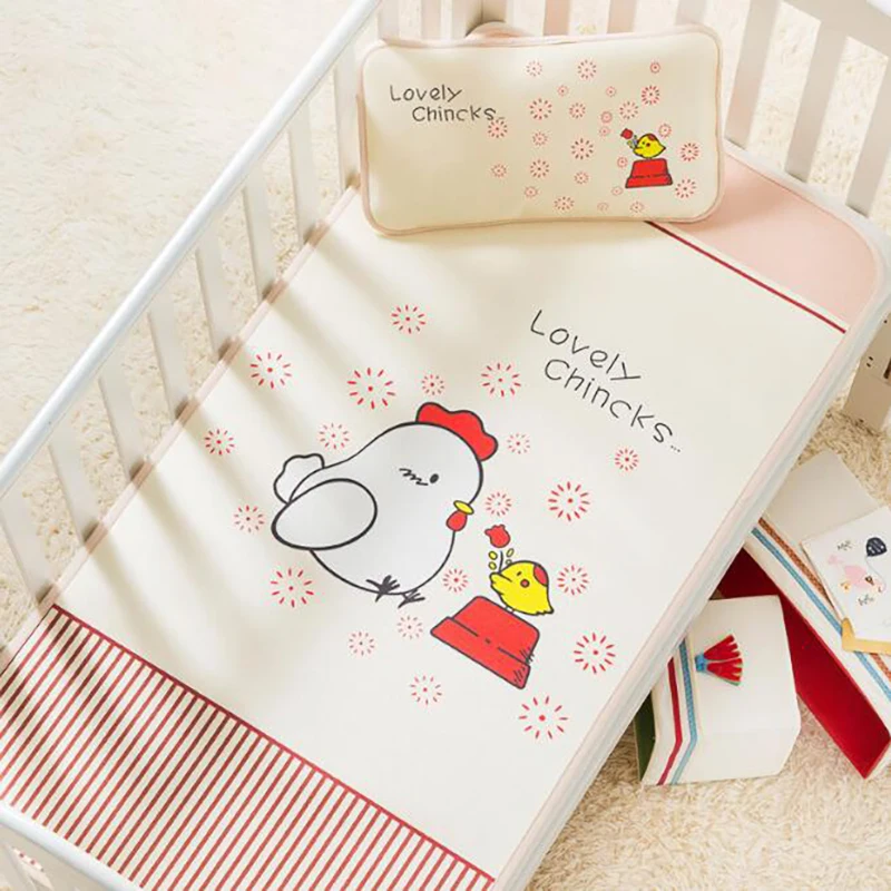 Newborn baby bed Summer cool Mattress Safety mat Pillows Protection bedding set for child 2pcs/set cartoon 140*70cm BHS006
Newborn baby bed Summer cool Mattress Safety mat Pillows Protection bedding set for child 2pcs/set cartoon 140*70cm BHS006