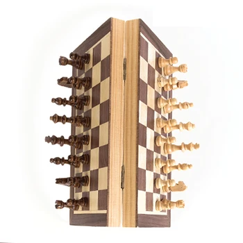 Portable Wooden Magnetic Chessboard Folding Board Chess Game International Chess Set For Party Family Activities
Portable Wooden Magnetic Chessboard Folding Board Chess Game International Chess Set For Party Family Activities