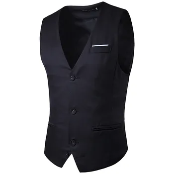New fashion chest color matching single row three button men's suit vest men's business formal trend suit vest
New fashion chest color matching single row three button men's suit vest men's business formal trend suit vest