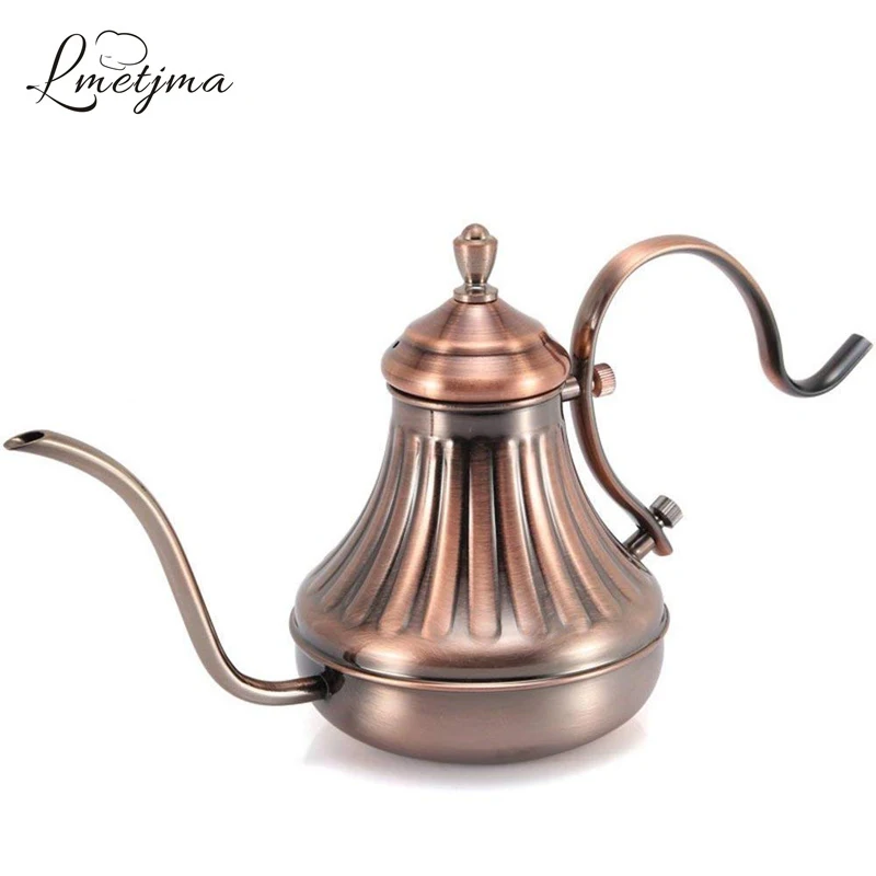 LMETJMA Stainless Steel Coffee Pot 420ML 650ML Royal Coffee Drip Pot Fine Mouth Coffee Pot Long Gooseneck Spout Pour KC0062
LMETJMA Stainless Steel Coffee Pot 420ML 650ML Royal Coffee Drip Pot Fine Mouth Coffee Pot Long Gooseneck Spout Pour KC0062