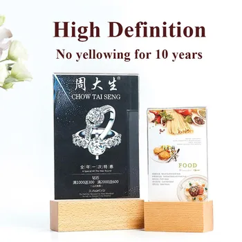 A4 Hot Selling Wood Acrylic Sign Display Stand Menu Paper Holder Frame Price Listing Board For Restaurant And Coffee Shop
A4 Hot Selling Wood Acrylic Sign Display Stand Menu Paper Holder Frame Price Listing Board For Restaurant And Coffee Shop