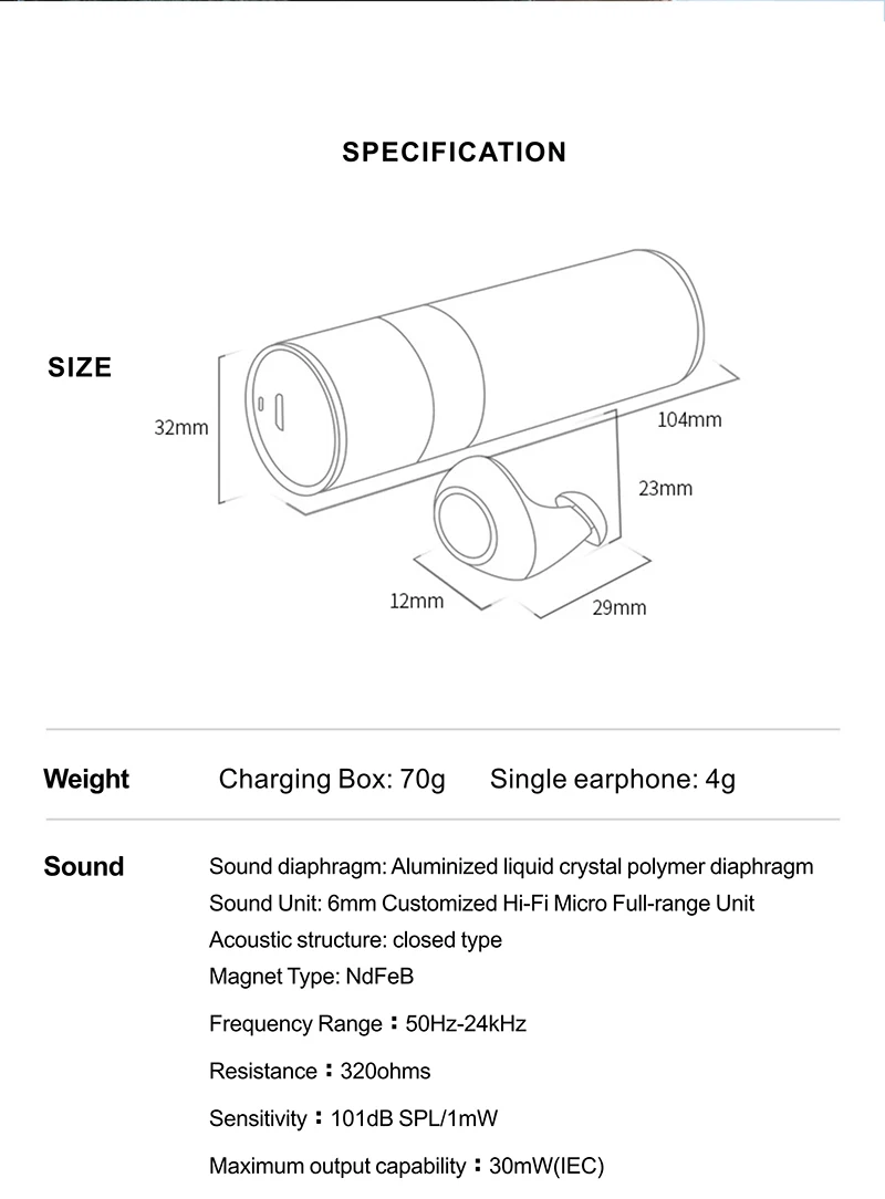 J1 tws 5.0 true wireless mini earbuds with mic 6