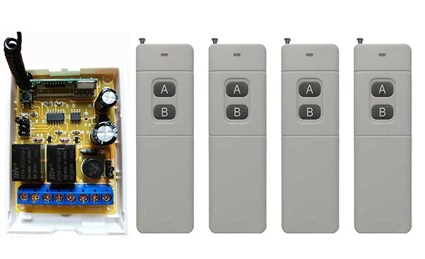 3000m Long Range Remote Control Switch DC12V DC24V 2CH Relay Switch Transmitter&Receiver light/lamp/window/Garage Doors shutters
3000m Long Range Remote Control Switch DC12V DC24V 2CH Relay Switch Transmitter&Receiver light/lamp/window/Garage Doors shutters