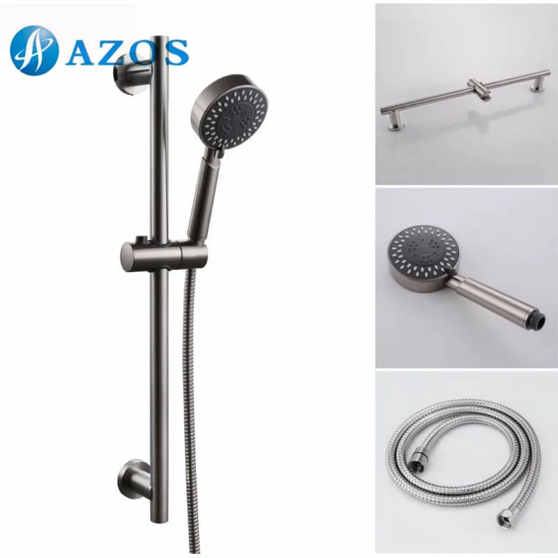 3-Function Hand Shower Head with Adjustable Slide Bar Brushed SUS304 Stainless Steel LYTZ064
3-Function Hand Shower Head with Adjustable Slide Bar Brushed SUS304 Stainless Steel LYTZ064