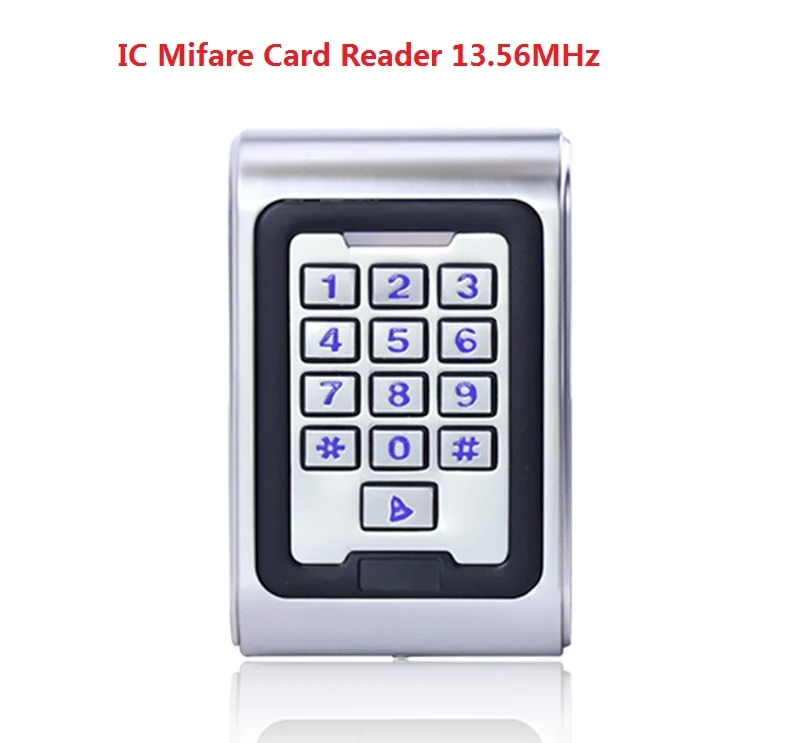 Metal Access Control keypad Waterproof IC Mifare Card Reader include 3pcs RFID Keyfobs Home Automation Security Reader 13.65MHZ
Metal Access Control keypad Waterproof IC Mifare Card Reader include 3pcs RFID Keyfobs Home Automation Security Reader 13.65MHZ