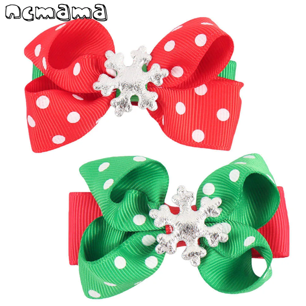 3" Christmas Dot Hair Bows for Girls Santa Claus Hair Clips Handmade Ribbon Bowknot Hairgrips New Year Gift Hair Accessories
3" Christmas Dot Hair Bows for Girls Santa Claus Hair Clips Handmade Ribbon Bowknot Hairgrips New Year Gift Hair Accessories