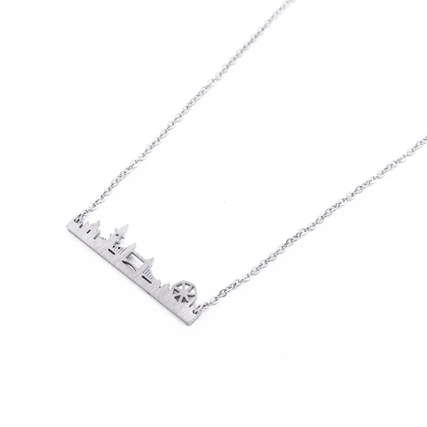 ACEBFEET Vintage NYC Skyline Cityscape Pendant Bar Necklace Women Men Gold Silver Color Chain Necklaces Colar Choker Jewelry
ACEBFEET Vintage NYC Skyline Cityscape Pendant Bar Necklace Women Men Gold Silver Color Chain Necklaces Colar Choker Jewelry