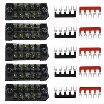Terminal Block Set Blocks Dual row Screw Circuit Distribution Bar Ground 5 position Marine Power Durable Practical
Terminal Block Set Blocks Dual row Screw Circuit Distribution Bar Ground 5 position Marine Power Durable Practical