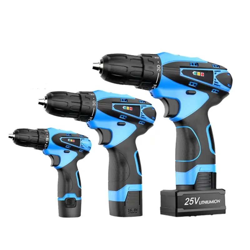 16.8V Electric Drill lithium Battery Torque Cordless Drill Multi-function 25V Electric Screwdriver Drilling Wall Bit Power Tool
16.8V Electric Drill lithium Battery Torque Cordless Drill Multi-function 25V Electric Screwdriver Drilling Wall Bit Power Tool