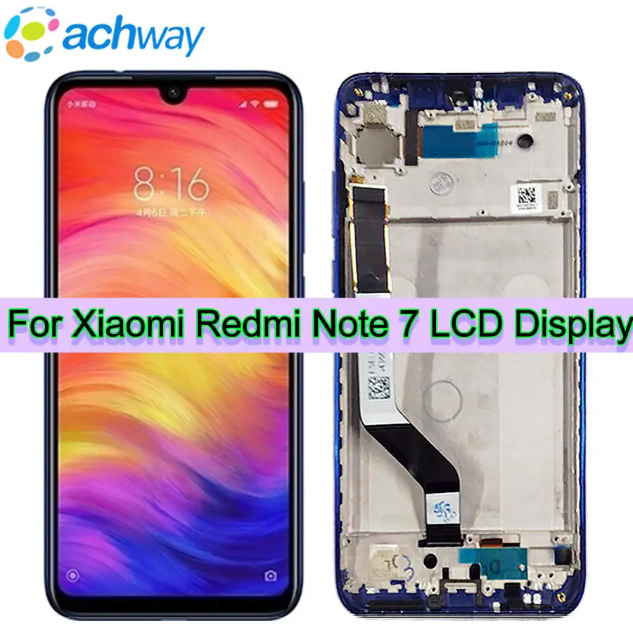 Original Xiaomi Redmi Note 7 LCD Display + Touch Screen Digitizer Assembly For 6.3" Xiaomi Redmi Note 7 LCD Note7 Pro Display
Original Xiaomi Redmi Note 7 LCD Display + Touch Screen Digitizer Assembly For 6.3" Xiaomi Redmi Note 7 LCD Note7 Pro Display