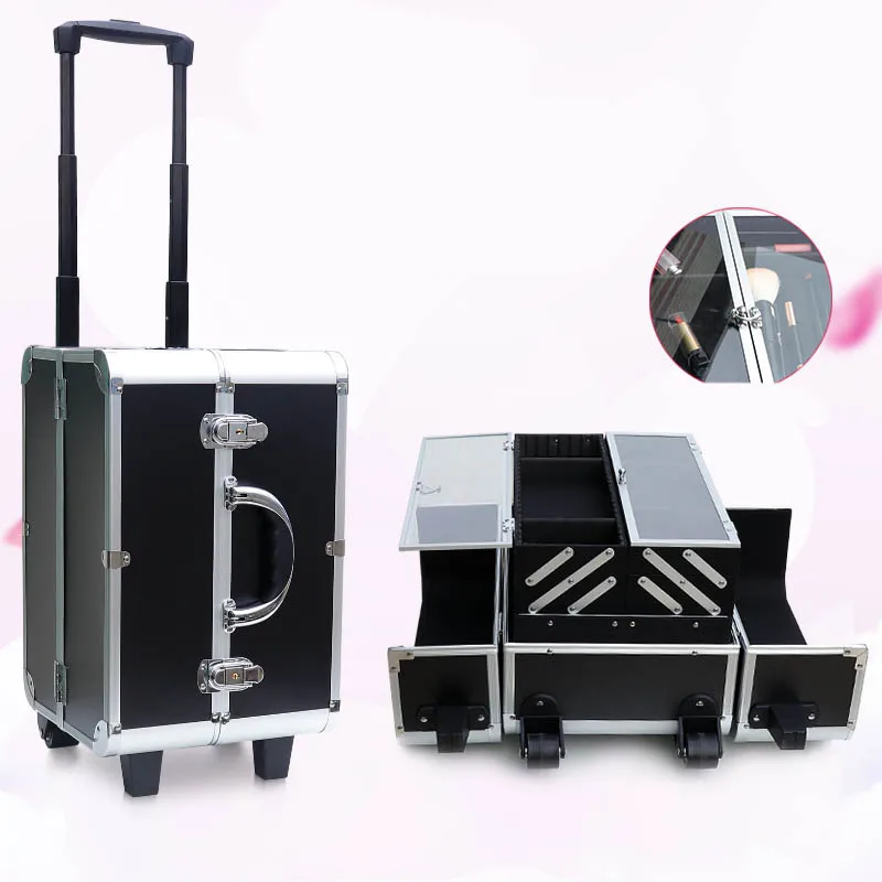 LeTrend Carry on professional multilayer Multifunction Nail tattoo beauty Cosmetic case Rolling Luggage Suitcase Wheels
LeTrend Carry on professional multilayer Multifunction Nail tattoo beauty Cosmetic case Rolling Luggage Suitcase Wheels