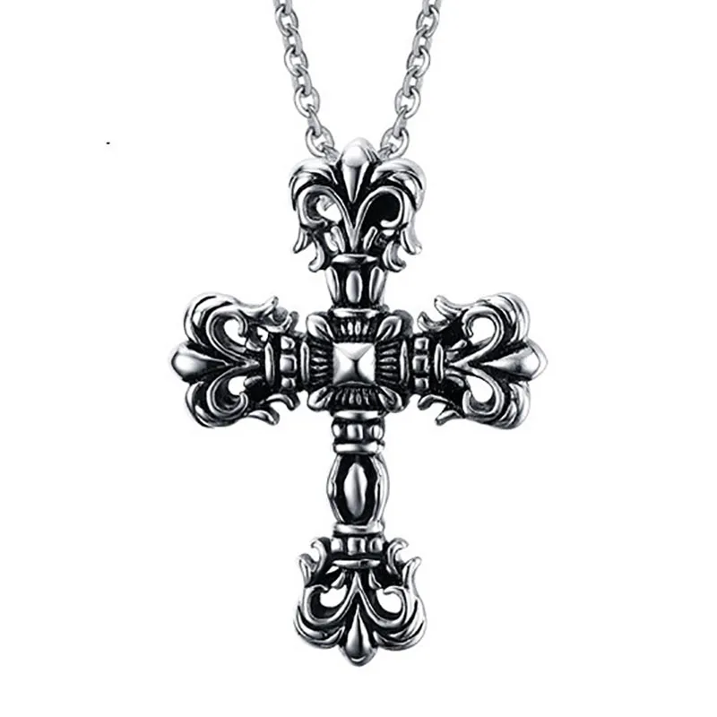 Domineering Titanium Steel Necklace Men's Hipster Pendant Stainless Steel Trend Personality Retro Geometric Type Cross Chain
Domineering Titanium Steel Necklace Men's Hipster Pendant Stainless Steel Trend Personality Retro Geometric Type Cross Chain
