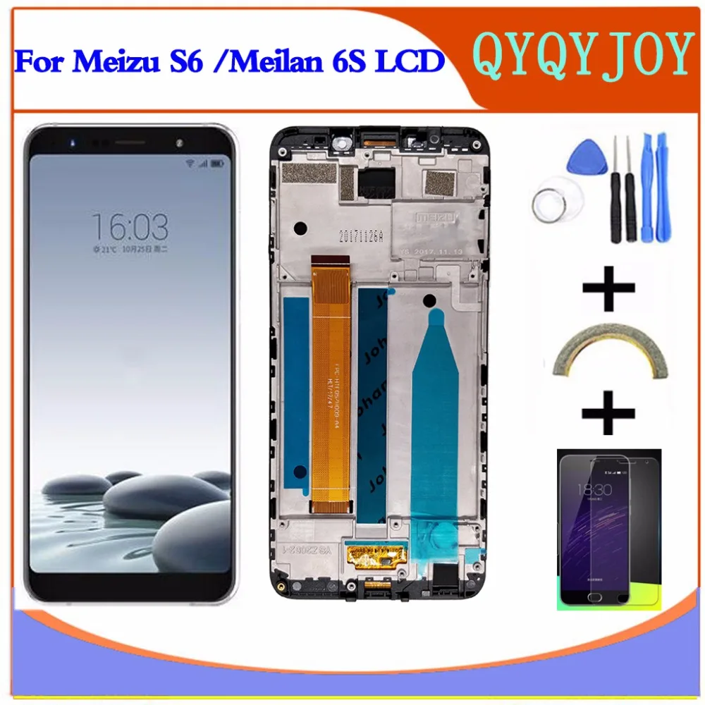 LCD+Frame For MEIZU S6 Lcd Display 5.7 Inch Screen+Digitizer Touch screen Replacement For Meizu MEILAN 6S M712Q LCD
LCD+Frame For MEIZU S6 Lcd Display 5.7 Inch Screen+Digitizer Touch screen Replacement For Meizu MEILAN 6S M712Q LCD