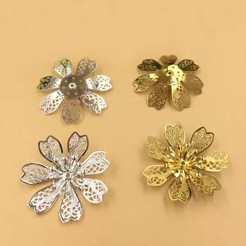 28mm Vintage Filigree Flower Charms Spacer Beads Bu Yao Hair Clasps Wraps Links Blanks DIY Findings Multi-color Plated Brass
28mm Vintage Filigree Flower Charms Spacer Beads Bu Yao Hair Clasps Wraps Links Blanks DIY Findings Multi-color Plated Brass