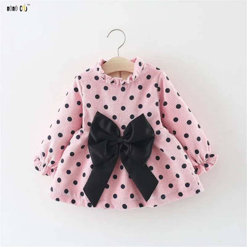 Bow-Knot Dot Print Dresses Baby Girls Princess Sweet Princess Birthday Dress For Infant Thick Warm Winter Toddler Clothes 0-2 Y
Bow-Knot Dot Print Dresses Baby Girls Princess Sweet Princess Birthday Dress For Infant Thick Warm Winter Toddler Clothes 0-2 Y
