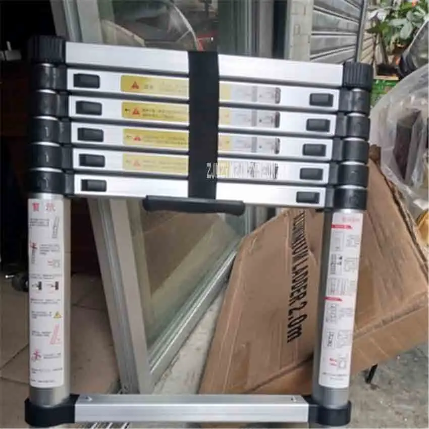DLT-A Portable Safety Thick Aluminum Alloy Extension Ladder Single-sided Straight Ladder 2 Meters Household Seven Steps Ladder
DLT-A Portable Safety Thick Aluminum Alloy Extension Ladder Single-sided Straight Ladder 2 Meters Household Seven Steps Ladder