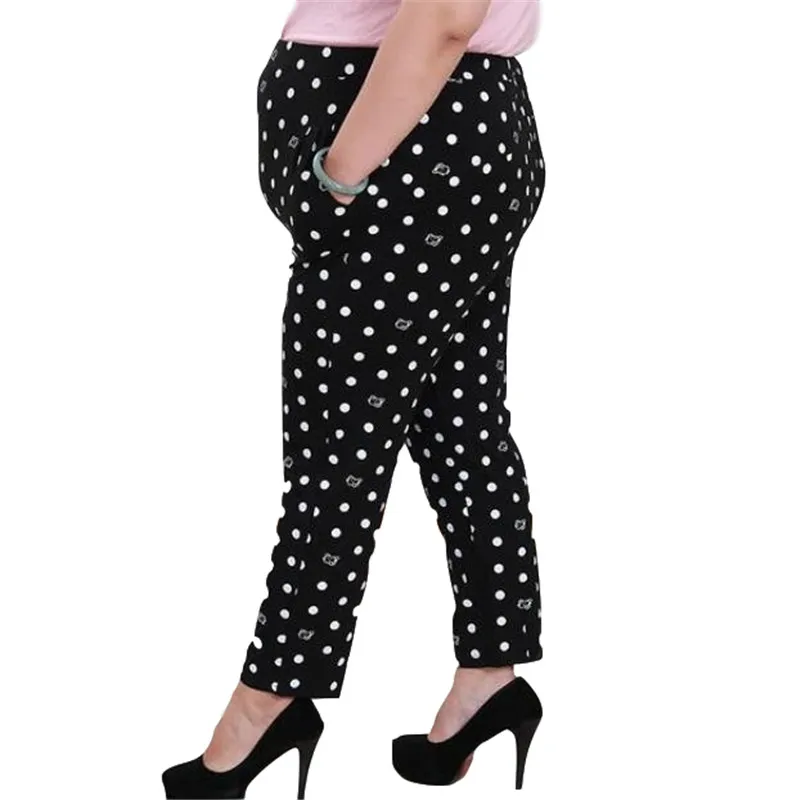 Pantalon Large Femme Capri Print Dot White Mother Plus Size Pants Sweatpants Trousers Woman High Waist Pantalon Mujer DJ223
Pantalon Large Femme Capri Print Dot White Mother Plus Size Pants Sweatpants Trousers Woman High Waist Pantalon Mujer DJ223