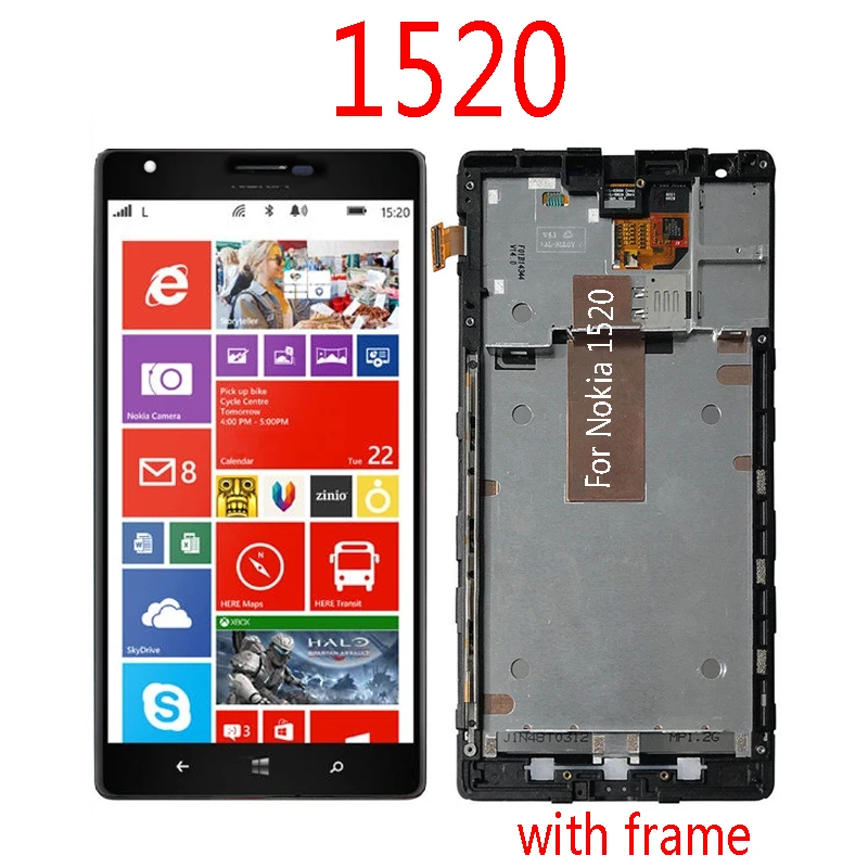 Original For Nokia Microsoft Lumia 1520 lcd display screen Digitizer touch panel Assembly with frame parts
Original For Nokia Microsoft Lumia 1520 lcd display screen Digitizer touch panel Assembly with frame parts
