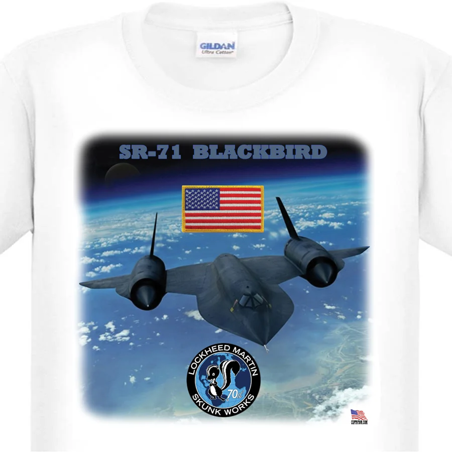 2018 модная однотонная мужская футболка-SR-71 футболка Blackbird Повседневная | Мужская