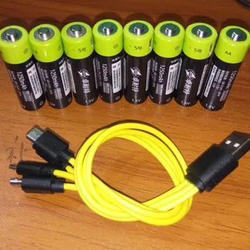 8pcs ZNTER 1.5V AA 2550mwh USB AA 1.5V 1700mAh li-polymer li-po rechargeable lithium li-ion usb battery with USB cable pack
8pcs ZNTER 1.5V AA 2550mwh USB AA 1.5V 1700mAh li-polymer li-po rechargeable lithium li-ion usb battery with USB cable pack