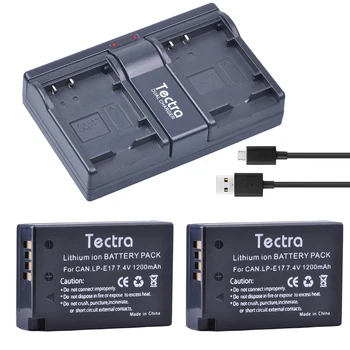 Tectra 2Pcs LP-E17 LP E17 Battery and USB 2-Channel Charger for Canon EOS M3 750D 760D 800D Rebel T6i T6s 8000D Kiss X8i
Tectra 2Pcs LP-E17 LP E17 Battery and USB 2-Channel Charger for Canon EOS M3 750D 760D 800D Rebel T6i T6s 8000D Kiss X8i