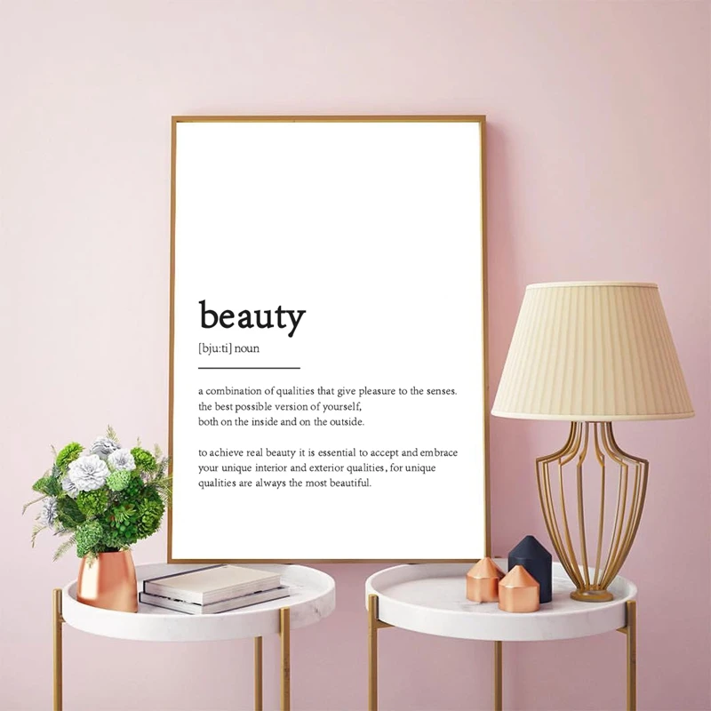 Beauty Definition Print Beauty Quote Minimalist Wall Art Canvas Painting Salon Wall Pictures Girls Room Home Wall Decor
Beauty Definition Print Beauty Quote Minimalist Wall Art Canvas Painting Salon Wall Pictures Girls Room Home Wall Decor