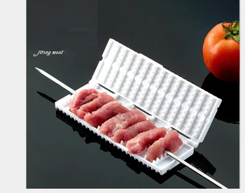 BBQ Kebab Wearing Tool Barbecue Skewer Wearing Box Barbecue Stringing Meat Device for Summer Party and BBQ
BBQ Kebab Wearing Tool Barbecue Skewer Wearing Box Barbecue Stringing Meat Device for Summer Party and BBQ