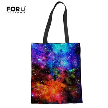 FORUDESIGNS Galaxy Printing Casual Women's Large Shopping Bag Female Fashion Canvas Top-handle Bag Girls Linen Magazine Handbag
FORUDESIGNS Galaxy Printing Casual Women's Large Shopping Bag Female Fashion Canvas Top-handle Bag Girls Linen Magazine Handbag
