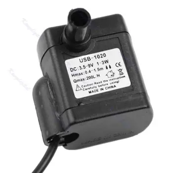 1Pc DC 3.5V - 9V 3W USB Submersible Water Pump Aquarium Fish Tank Fountain Pond Pump
1Pc DC 3.5V - 9V 3W USB Submersible Water Pump Aquarium Fish Tank Fountain Pond Pump