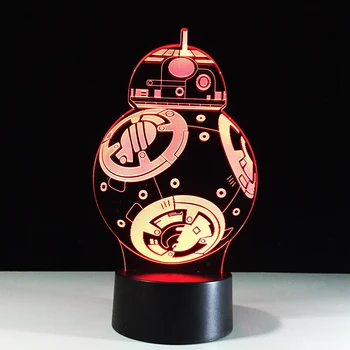 New BB8 Robot 3D Luminaria Led Lamp Night light Kid Gift Toys Bedroom Decor For Kids Baby GX535
New BB8 Robot 3D Luminaria Led Lamp Night light Kid Gift Toys Bedroom Decor For Kids Baby GX535