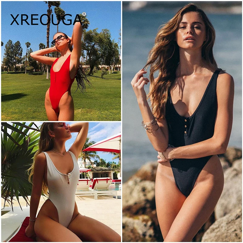 XREOUGA One Piece Swimwear Brazilian Swimsuit Women's Sexy Beach Button Solid Women High Cut New Bikini Retro Vintage Monikini
XREOUGA One Piece Swimwear Brazilian Swimsuit Women's Sexy Beach Button Solid Women High Cut New Bikini Retro Vintage Monikini