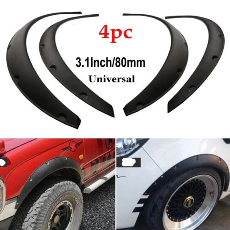 4x Universal Flexible Car Body Wheel Fender Flares Extra Wide Arches Replace Set Body Kit Protector Cover Mud Guard Universal
4x Universal Flexible Car Body Wheel Fender Flares Extra Wide Arches Replace Set Body Kit Protector Cover Mud Guard Universal
