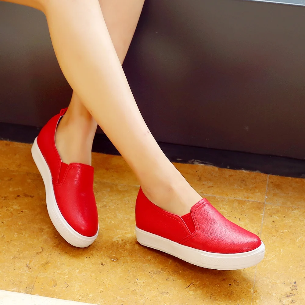 Spring New Sneakers Women Brand Flat Heel Platform Solid PU Casual Vulcanized Shoes Ladies Summer Loafers
Spring New Sneakers Women Brand Flat Heel Platform Solid PU Casual Vulcanized Shoes Ladies Summer Loafers