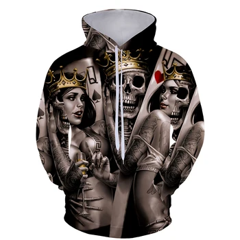 2018 EU And USA Style Hoodies Top Fashion Hooded Sweatshirt 3D Skull Paint Pollover Loose Clothes Plus Size Dropshipping
2018 EU And USA Style Hoodies Top Fashion Hooded Sweatshirt 3D Skull Paint Pollover Loose Clothes Plus Size Dropshipping