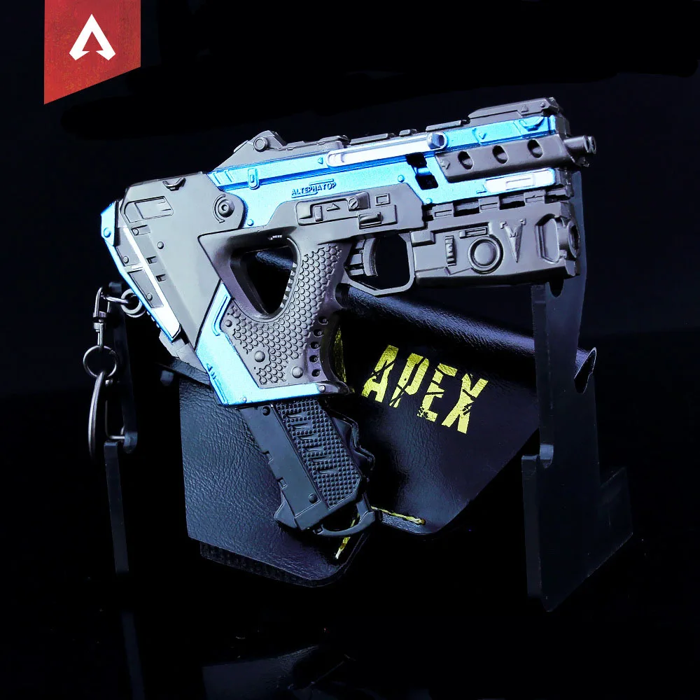 10.5cm Game Weapons Apex legends MIRAGE Metal Submachine Gun with Leather Case Action Figure Toys Collection Keychain for Boys
10.5cm Game Weapons Apex legends MIRAGE Metal Submachine Gun with Leather Case Action Figure Toys Collection Keychain for Boys